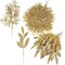 Sprays Cedar Picks Gold Glittered Christmas Tree Ornaments Floral Stems for Gold Christmas Tree Wreaths Swag Centerpieces Holiday Seasonal Wedding Decorations